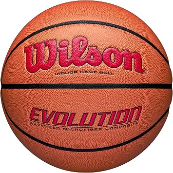 Wilson Evolution Basketball, Japan Basketball Association Certified JBA, Authentic Product, No. 7 Ball, No. 6 Ball, No. 5 Ball, Recommended for Indoor Use