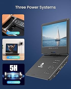 Amazon.com: WONNIE 12.5 Inch Portable DVD Player with 10.5