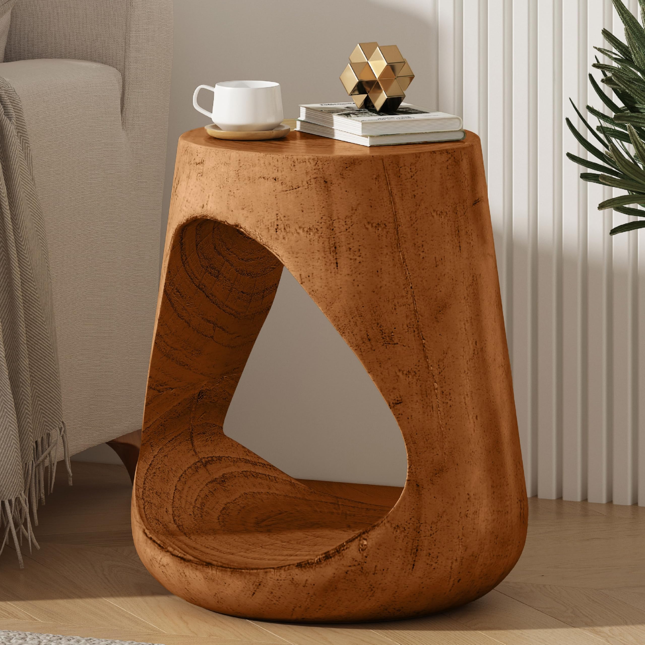 Amazon.com: Merax Hollow MGO Accent Side Table, Unique Modern End