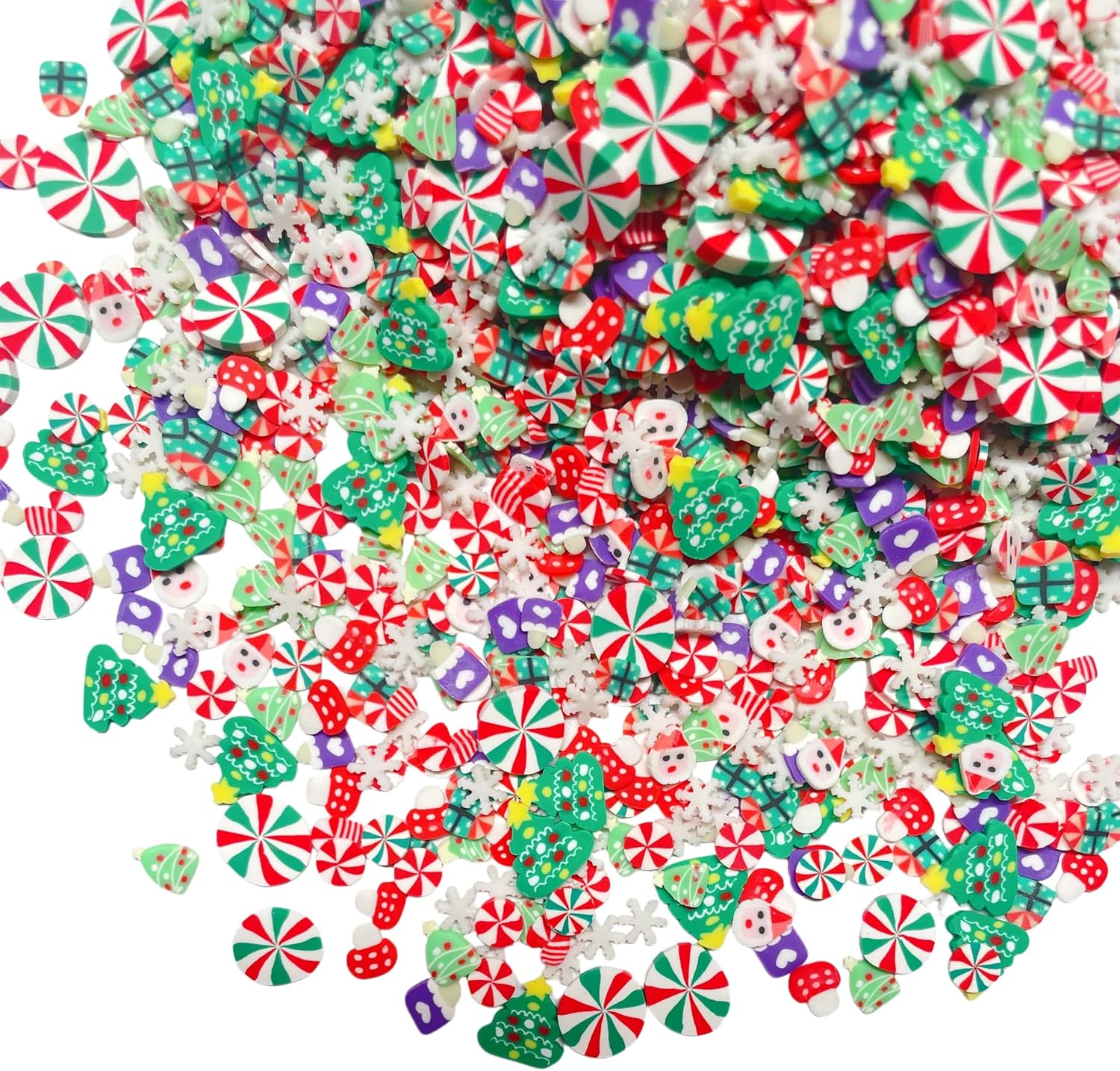 100G Polymer Clay Sprinkles for Crafts, 3D Fimo Assorted Slices Embellishments for DIY Crafts Nail Art Lip Gloss Supplies Cellphone Decoration Accessories (Blue)