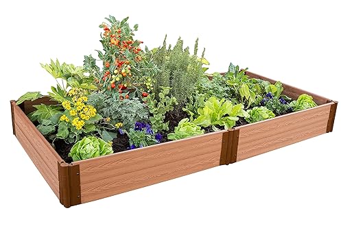 Frame It All One Inch Series 4' x 8' x 11" Composite Raised Garden Bed