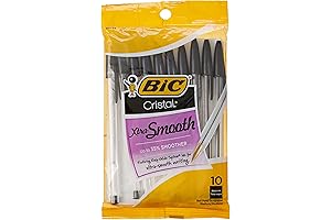 BIC Cristal Stic Ballpoint Pen, Black, Pack of 20