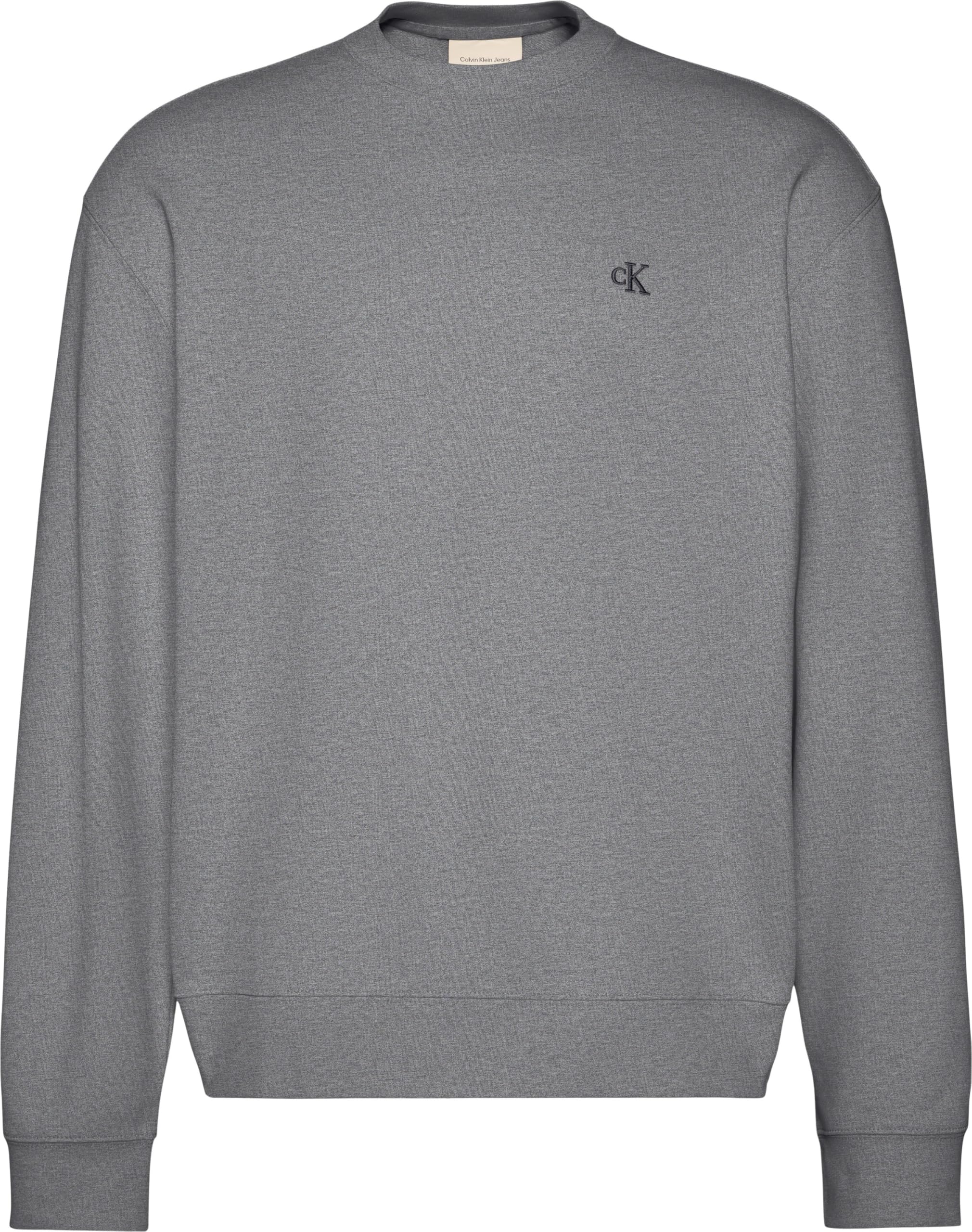 Pull-over Calvin Klein Monogram en Gris Médium pour Homme