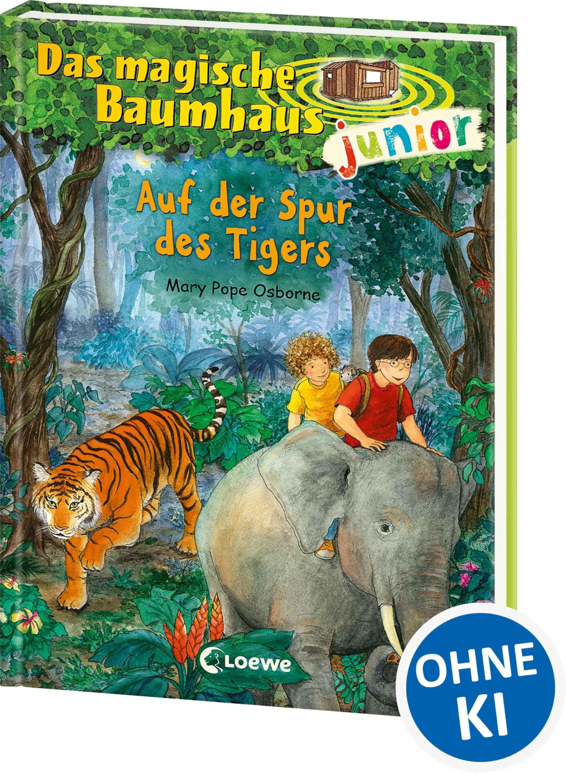 Das magische Baumhaus junior 17 - Auf der Spur des Tigers: Kinderbuch zum Vorlesen und ersten Selberlesen - Mit farbigen Illustrationen - Für Mädchen und Jungen ab 6 Jahre
