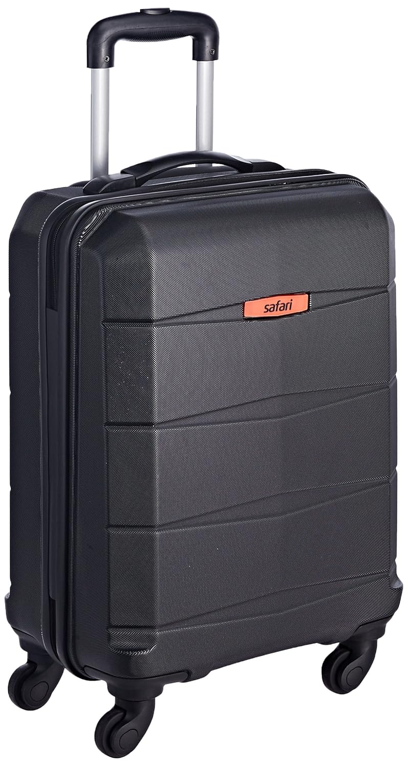 Safari Regloss Anti-scratch Black Trolley Bag