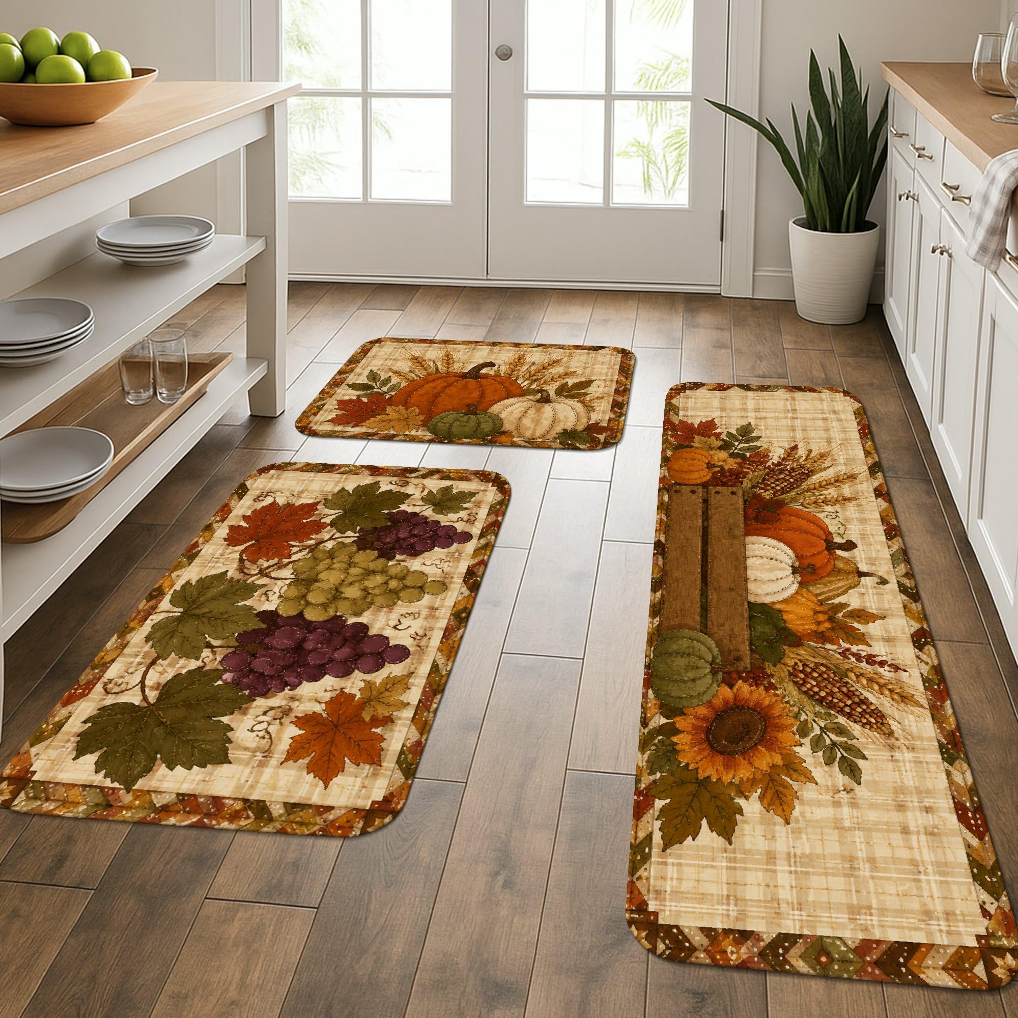 Tapis de cuisine automne orange parfait devant l'évier la buanderie ou dans l'entrée