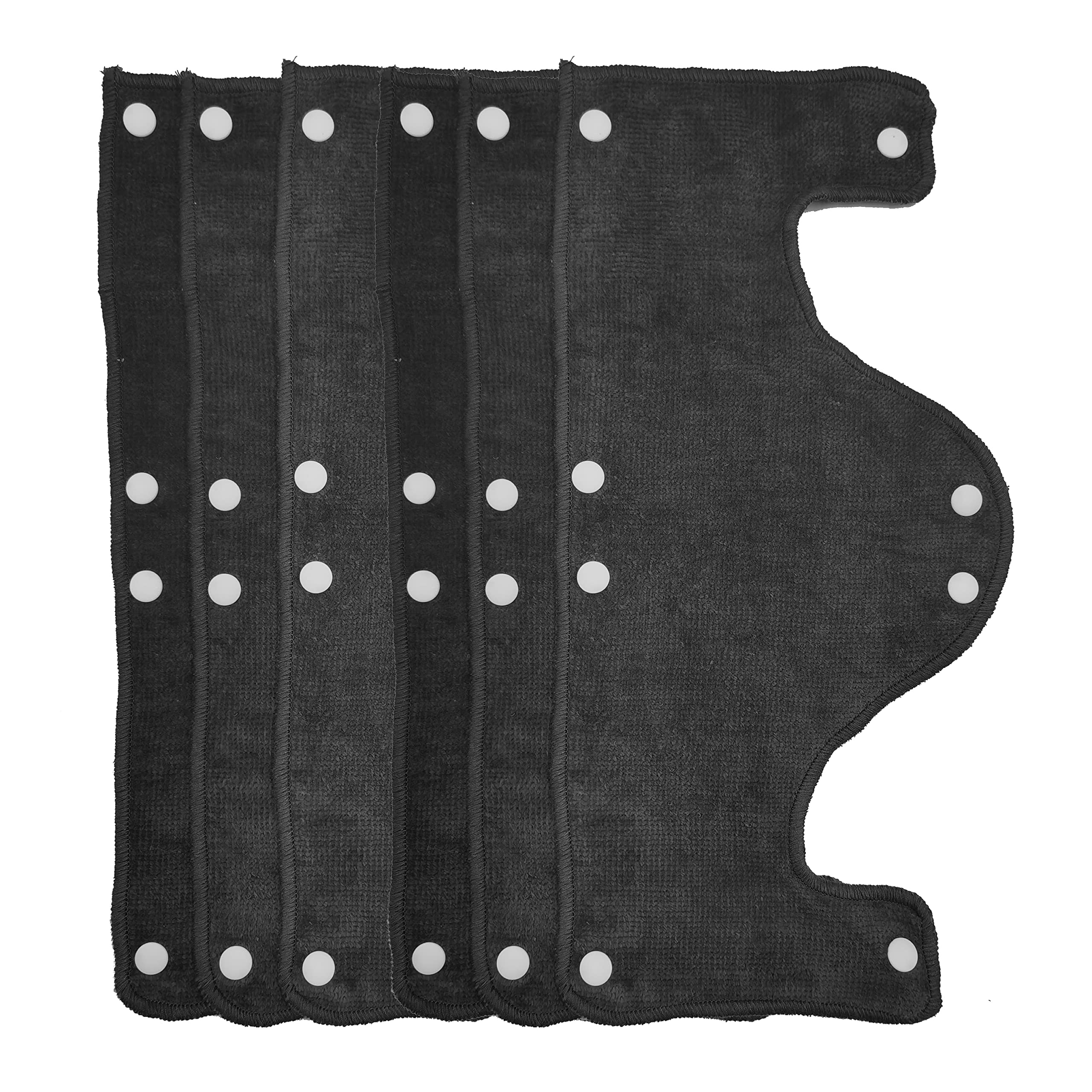 Big Dark Grey Hard Hat Fascia per il sudore, riutilizzabile lavabile in spugna di cotone duro Hat Liner snap on, 6 pezzi per confezione