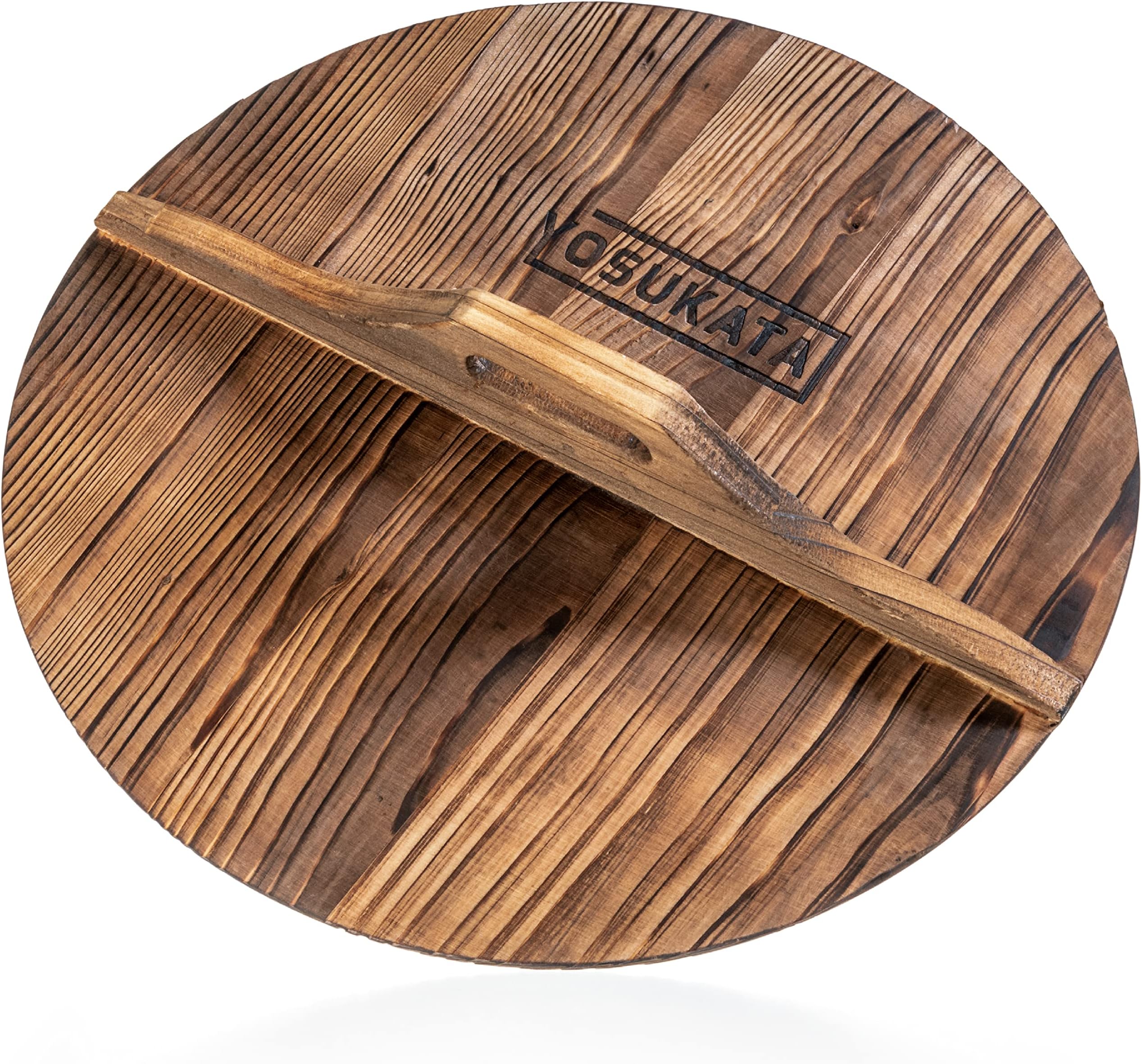 YOSUKATA Cast Iron Wok Cover - Premium Wok Cover 36 cm Pan Lid