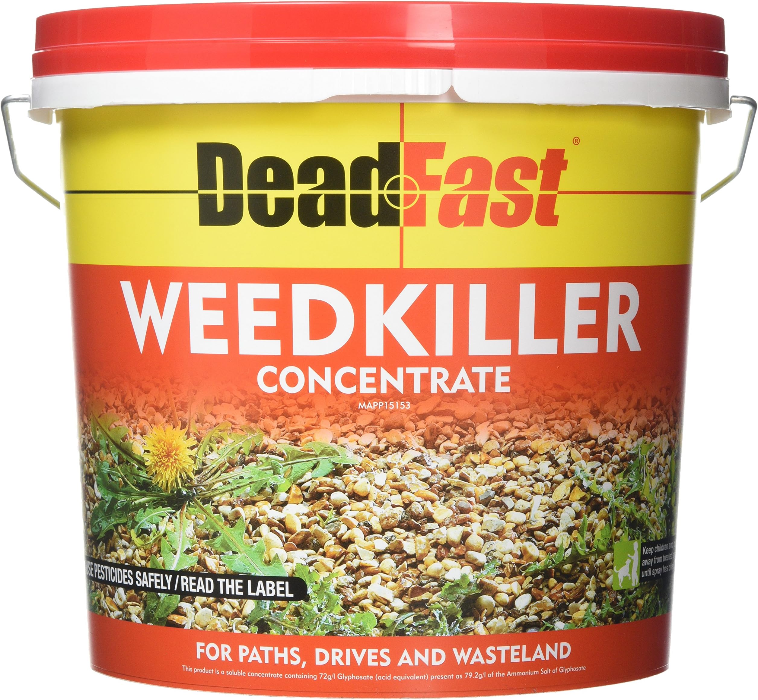 Deadfast PTO0010P Concentrated Weed Killer Sachets, 12 x 100 ml,Black