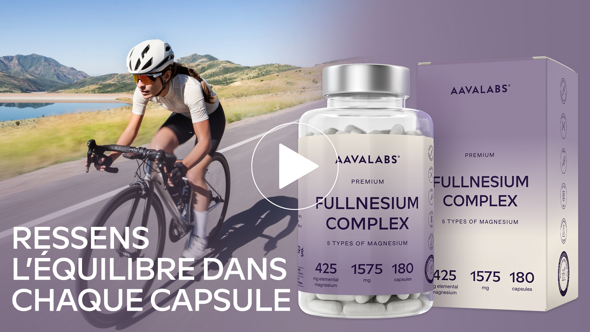 Magnésium Vegavero 375 Mg - 180 Gélules, 4 Formes Dont Bisglycinate - Neuf, Vegan