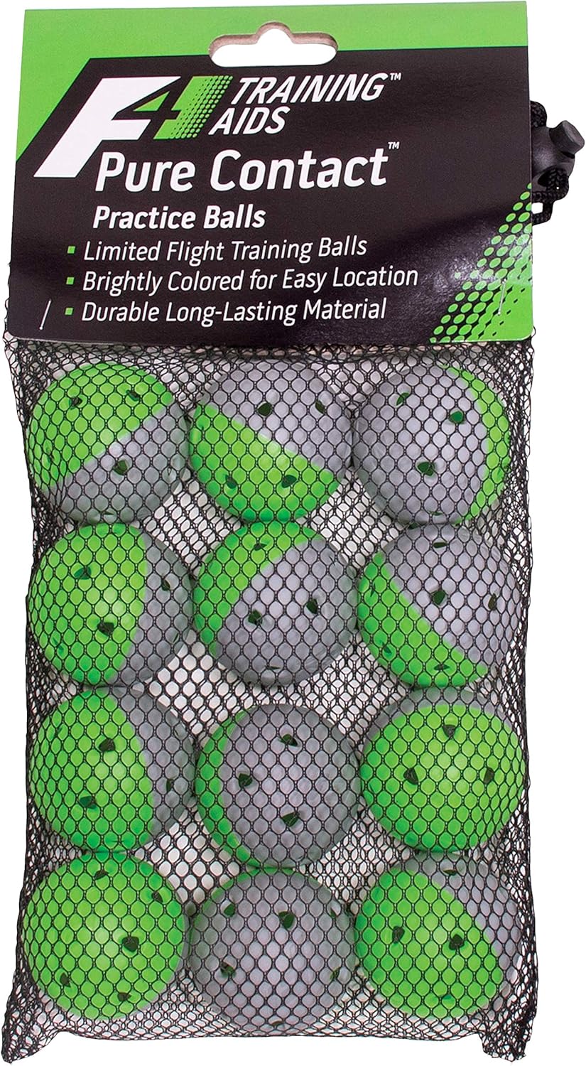 F4 Pure Contact Limited Flight Practice Golf Balls – 12 Pack - Image 7