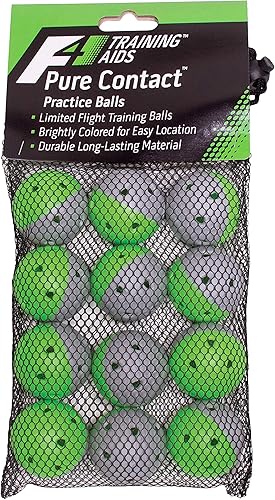 Miniatura 5 de Pelotas de golf F4 Pure Contact Limited para práctica de vuelo, paquete de 12