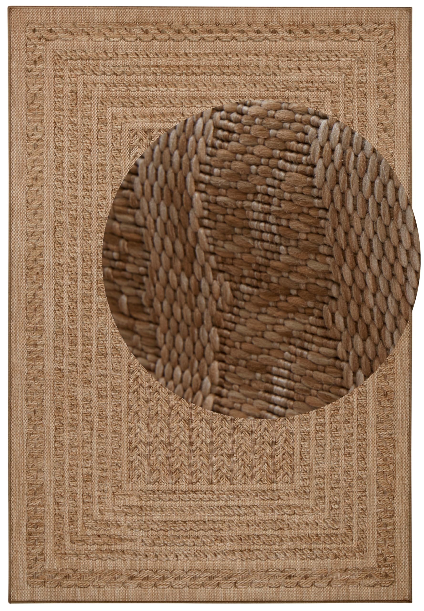 bougari Limonero Tapis d'intérieur et d'extérieur, Beige/Marron, 160 x 230 cm