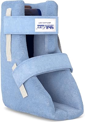 Skil-Care Heel Float Boot, Heel Protectors for Ulcer Prevention, Anti-Foot-Drop Medical Boot with Gel Cushions for Pressure Relief, Medium, 4" Wide, 503035