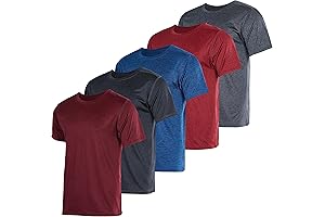 Real Essentials 5 Pack: Men's Russell Dri Power 360 Shirts - Your Active Lifestyle Companion
