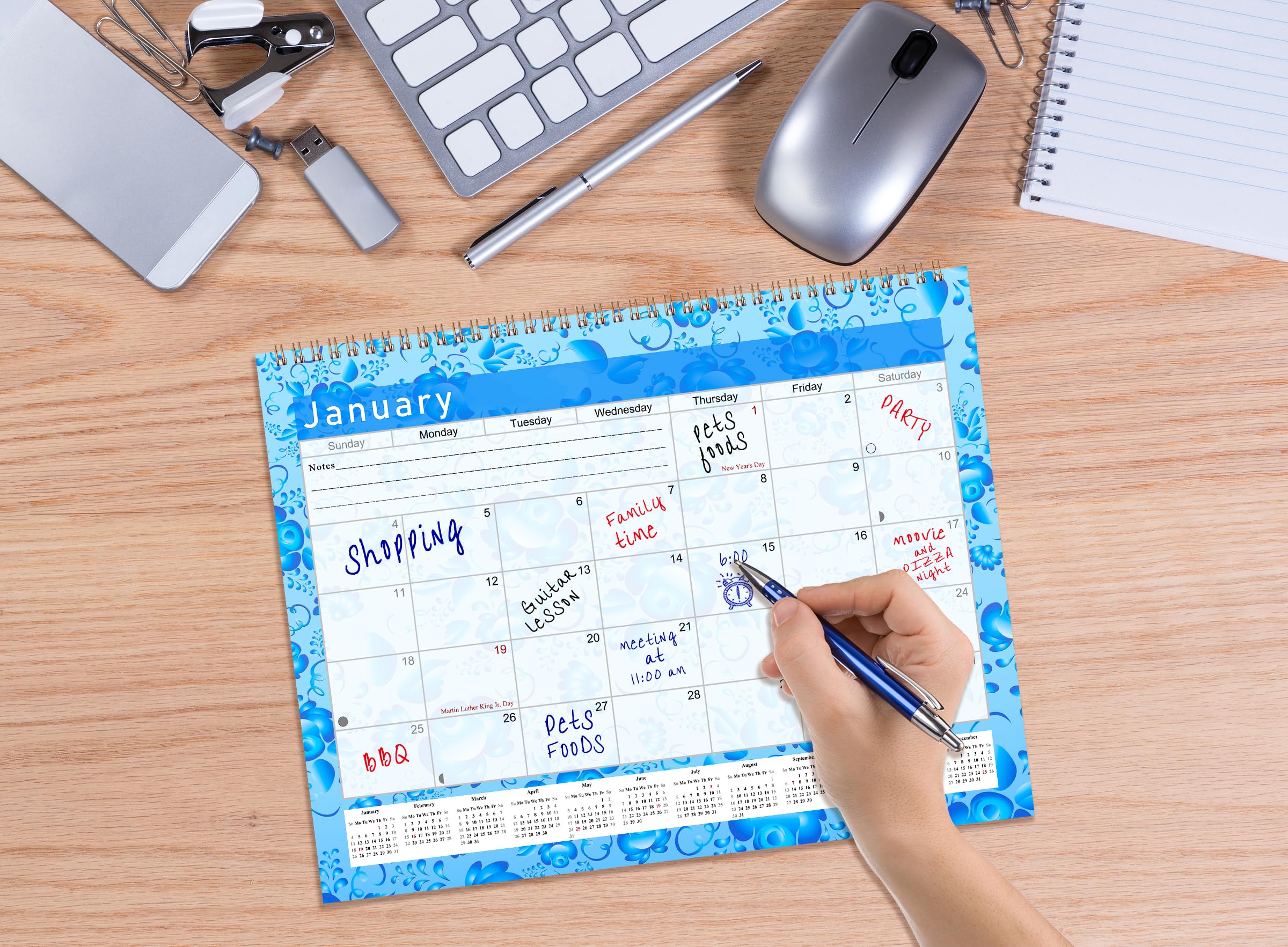 Calendario mensual de escritorio/pared 2023, rastreador de hábitos, diario motivacional y mensual de seguimiento de hábitos, diario inspirador (edición #019)