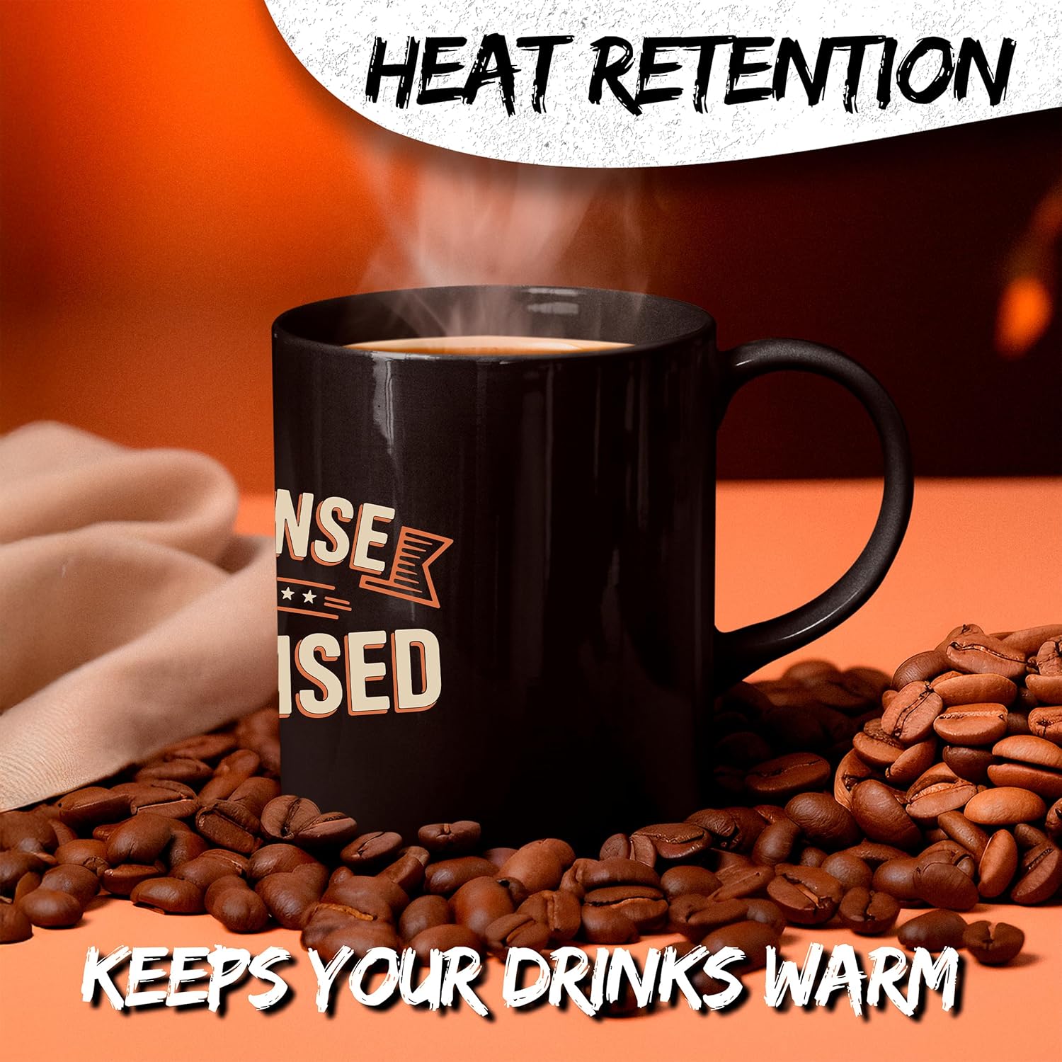 In My Defense I Was Left Unsupervised Ceramic Coffee Mug 11oz Funny Quote Humor - Tea Coffee Mug with Comfortable Grip - Unique Fun Gift Cup for Office or Home - Vibrant Long-Lasting Print ID45211 - Image 3