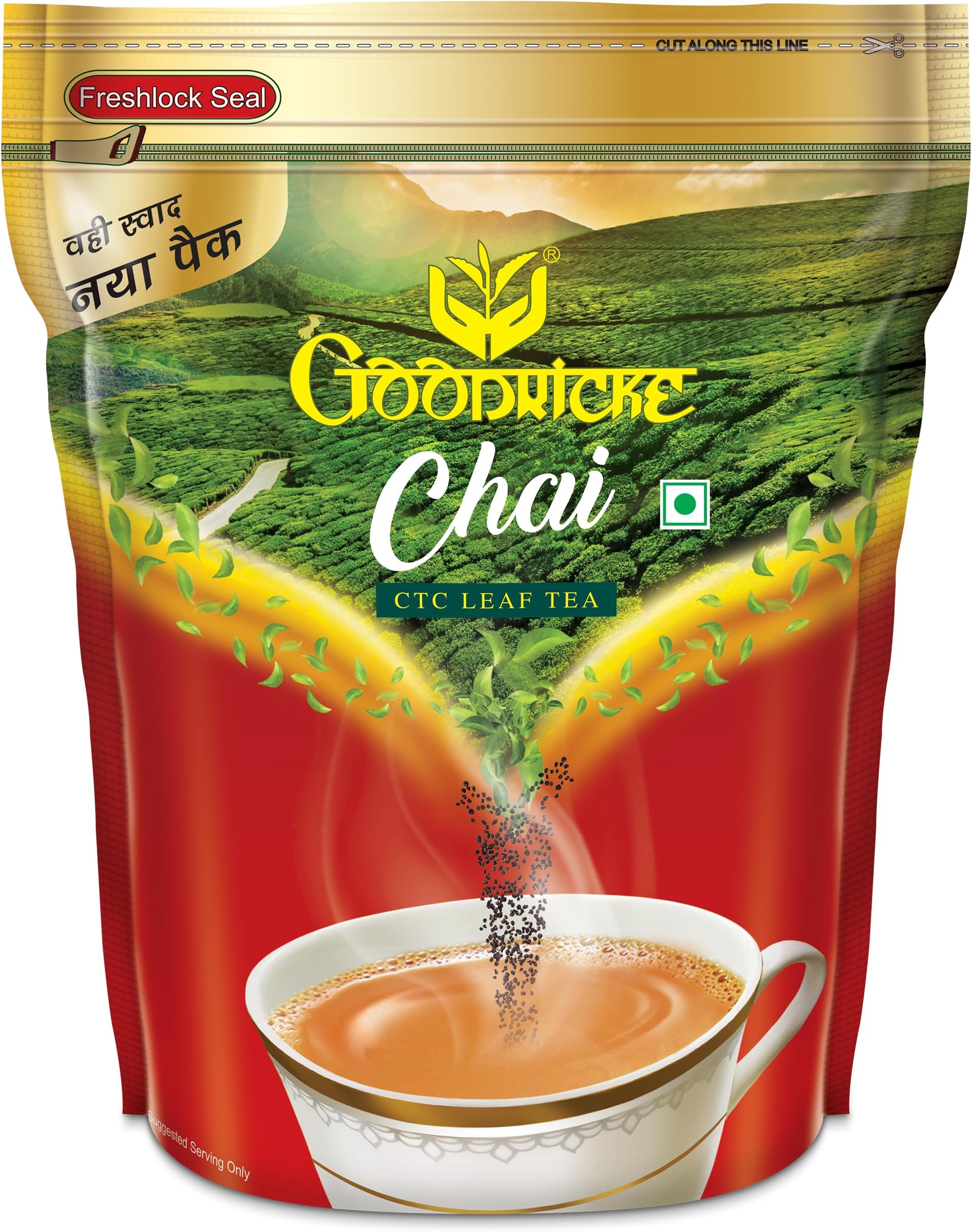 Chai CTC Leaf Tea 1kg | Premium Assam Loose Leaf Black | Strong Kadak Chai Patti | Perfect for Milk | Natural Indian Tea | Bulk Family Pack Rich Taste
