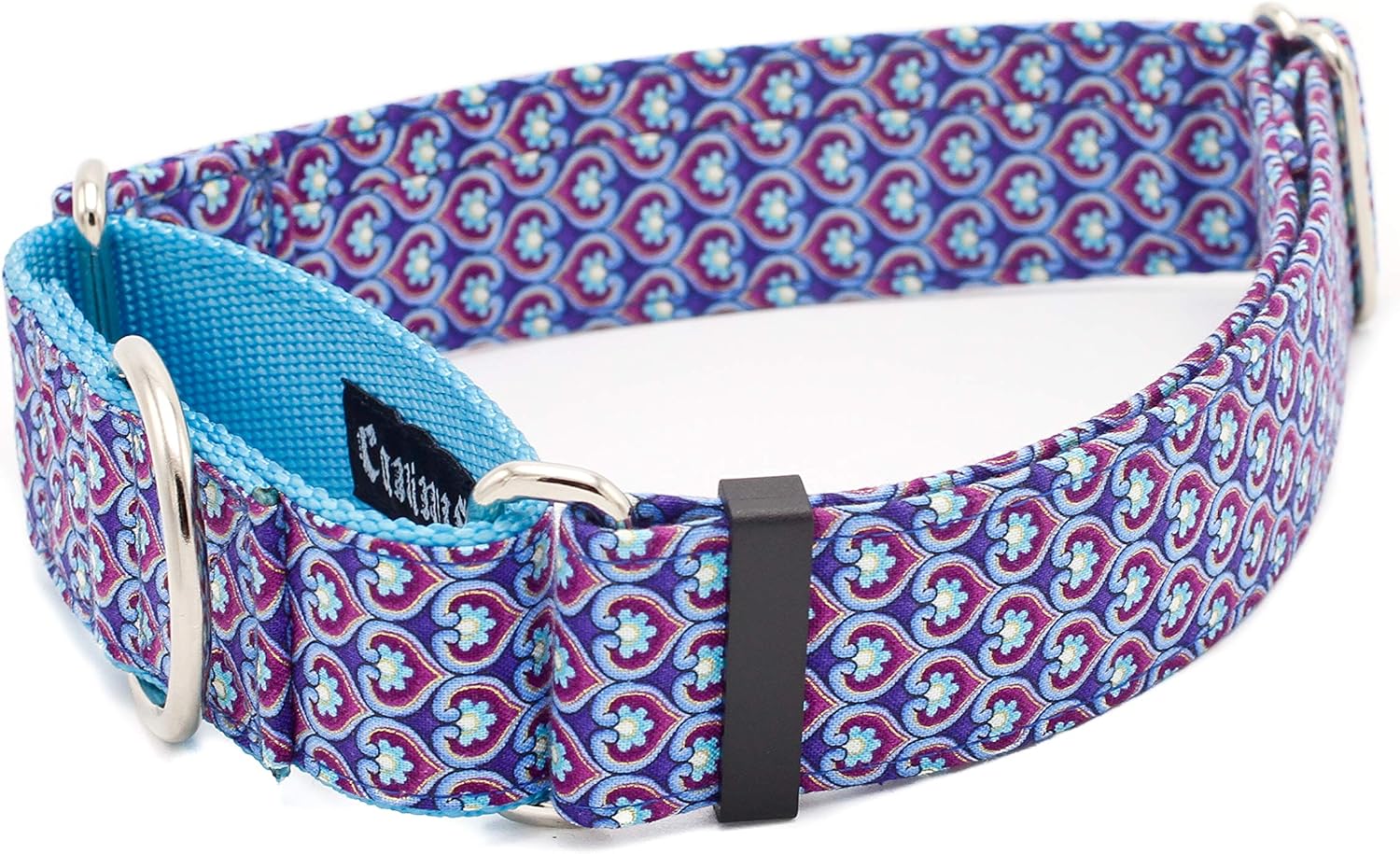 Caninus Collars Purple Heart Dog Collar - 5/8" - 2" Widths - Buckle & Martingale (Martingale w/Buckle Collar, XL - 2" Width)