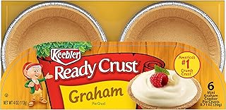 Keebler Ready Pie Crust, Graham Cracker, (6 Count of 0.71 oz Crusts), 4 oz