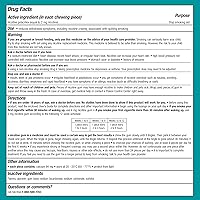 Vista 6 de Nicorette Quit Smoking Gum, 110 unidades (paquete de 1)