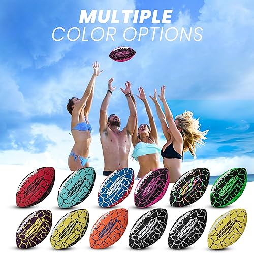 Miniatura 7 de Wave Runner Grip It Waterproof Junior Size Football, 9.25 Size, Durable & Double Laced, Perfect for Beach Accessories, Kids Games, Pool Toys,