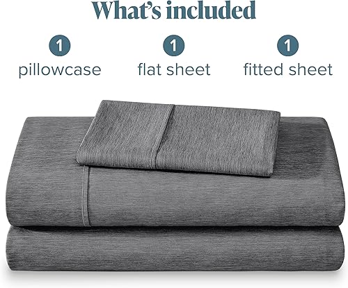Miniatura 8 de Bare Home Juego de sábanas de tamaño individual XL, tamaño para dormitorio universitario, sábanas de microfibra ultrasuave de 1800 hilos, bolsillos
