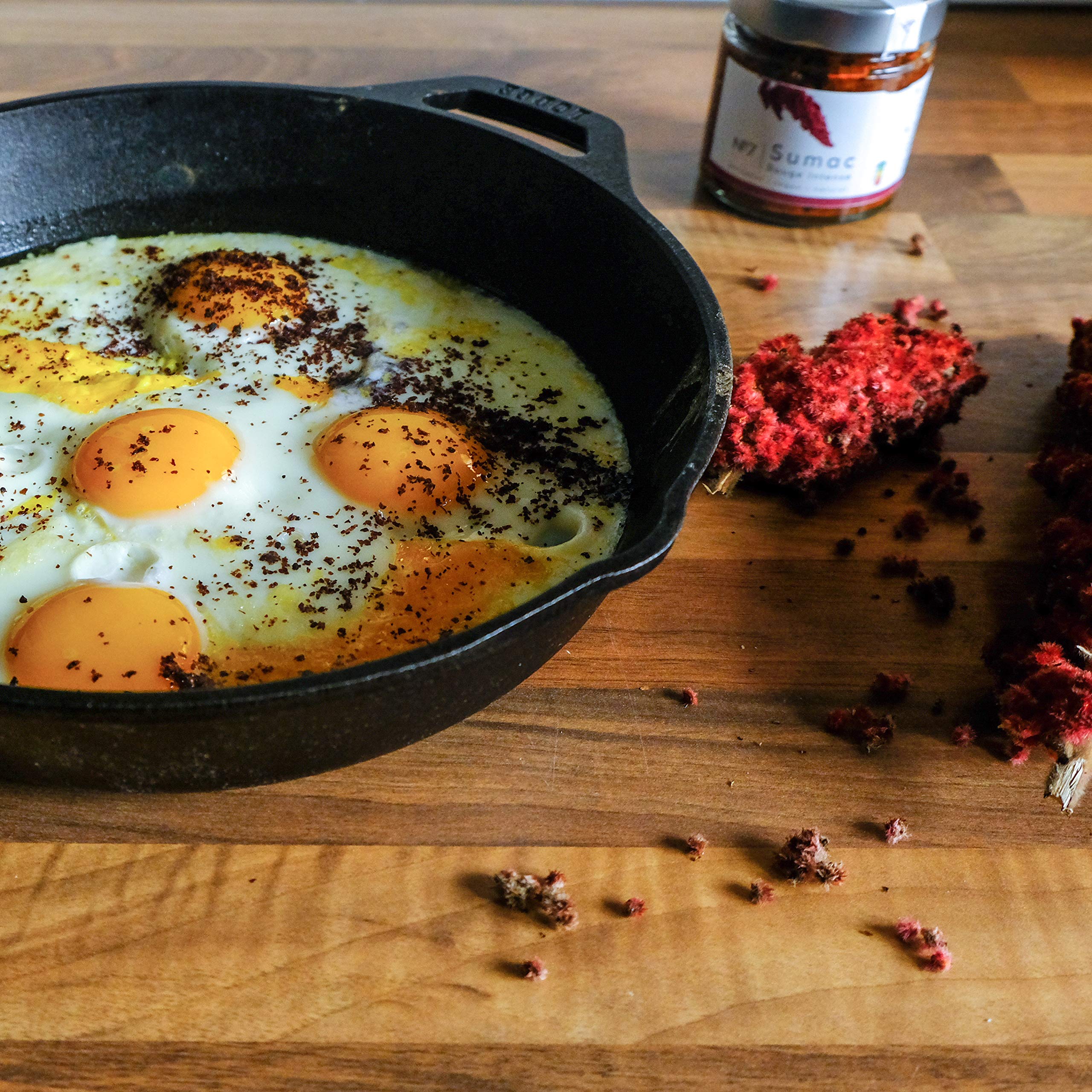 Sumac molido puro - N.7 rojo intenso 99g - sin sal, sustituto de limón y vinagre - especias Ottolenghi - del recetario ottolenghi
