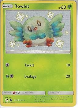 Rowlet Shiny Vault SV2/SV94 Hidden Fates Pokémon Card : Amazon.com.be: Toys