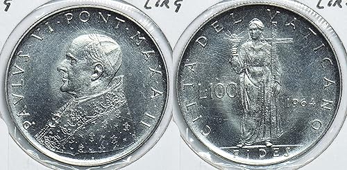 1964 IE Vatican 1964 100 Lire 299003 DE FAIR