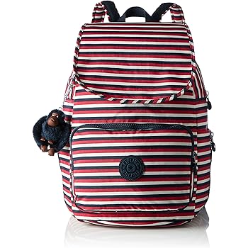kipling striped backpack