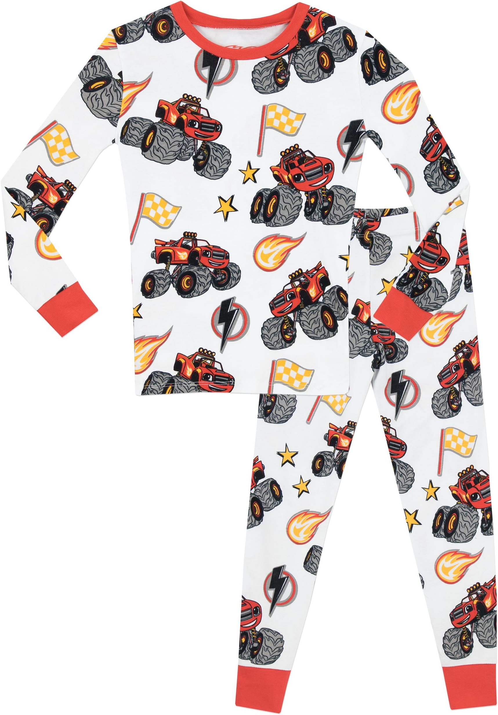 Blaze and the Monster Machines Boys Pyjamas | 100% Cotton Kids Pjs | Snug Fit...