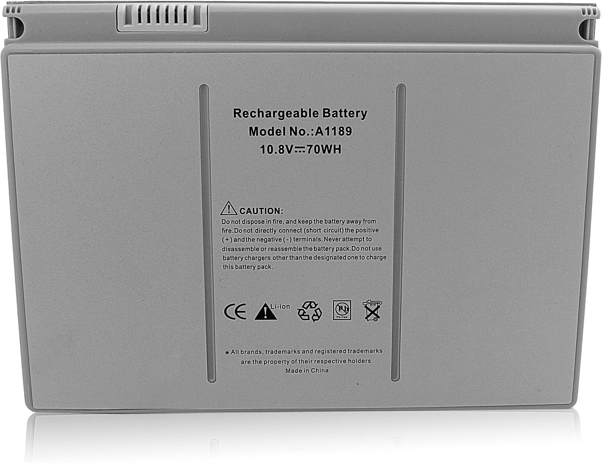 ADDWR New Laptop Battery for Apple A1189 A1151 A1212 A1229 A1261 Macbook Pro 17" MA092LL/A MA611LL/A MA897LL/A MB166LL/A MB766LL/A MA458LL/A [Li-polymer 10.8V 70Wh]