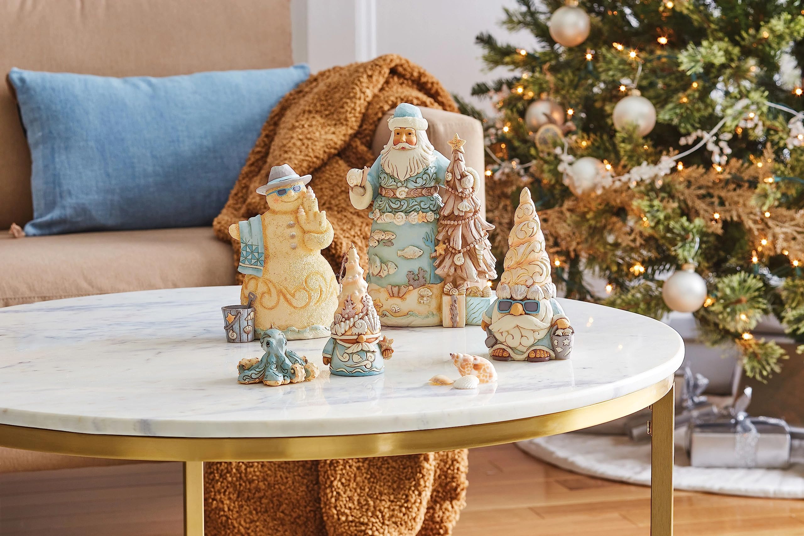 Sea Gnome Hanging Ornament - Heartwood Creek by Jim Shore, Blue, 4.25 Inch - Image 4
