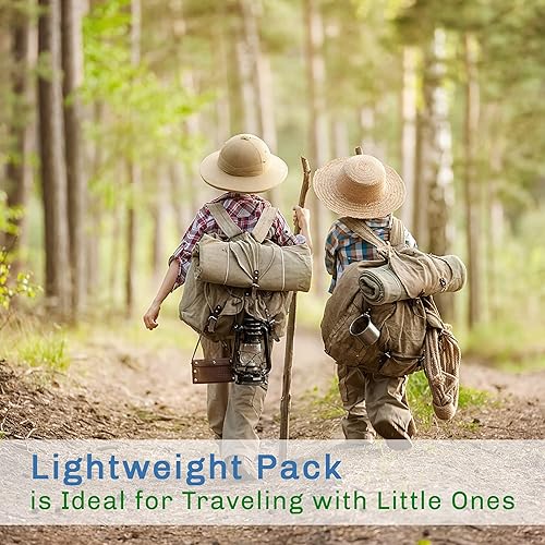 Miniatura 5 de Wakeman Outdoors - Saco de dormir para niños, ligero, bolsa de transporte con correas de compresión para campamento, mochileros y fiestas de pijamas