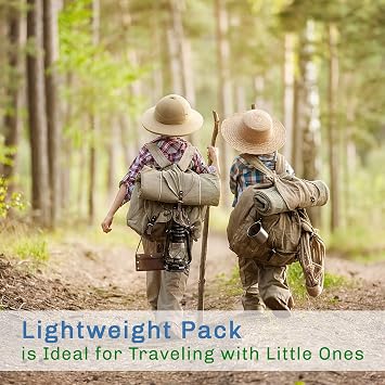 Lightweight Sleeping Bag - Carrying Bag with Compression Straps Included - for Adults, Kids, Camping, Backpacking, and Sleepovers by Wakeman Outdoors