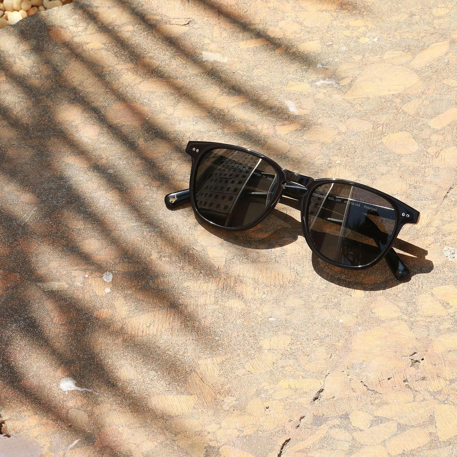 CARFIA Retro Cool Acetate Polarized Sunglasses for Men UV Protection, Outdoor Fashion Driving Eyewears Male Square Sunnies - Image 6