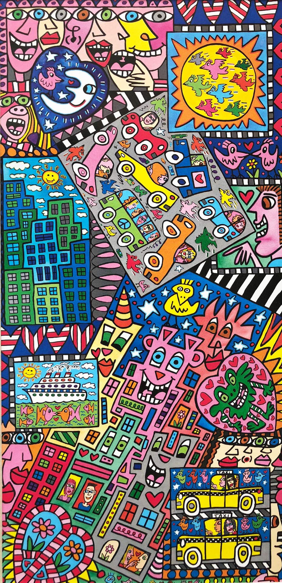Amazon.com: James Rizzi All The Pieces of The City New Custom