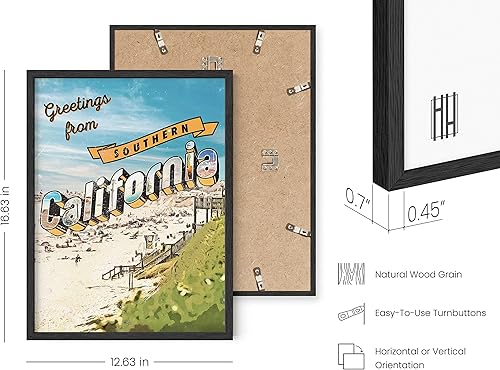 Miniatura 3 de HAUS AND HUES Pósteres vintage de viaje de California - Pósteres vintage e imágenes de California, arte de pared con estampado de Los Ángeles, marco