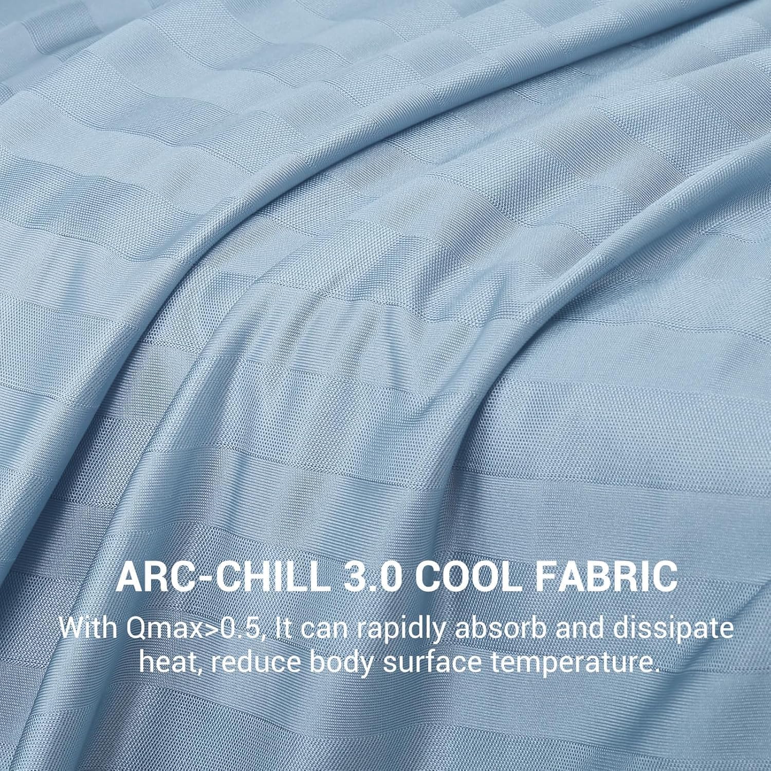 Elegear Double-Sided Cooling Blanket for Hot Sleepers, Queen, Arc-Chill 3.0 | Q-Max>0.5 Cooling Fabric, Absorbs Heat to Keep Body Cool, Breathable Summer Blankets for Night Sweats & Menopause, 79"x86"