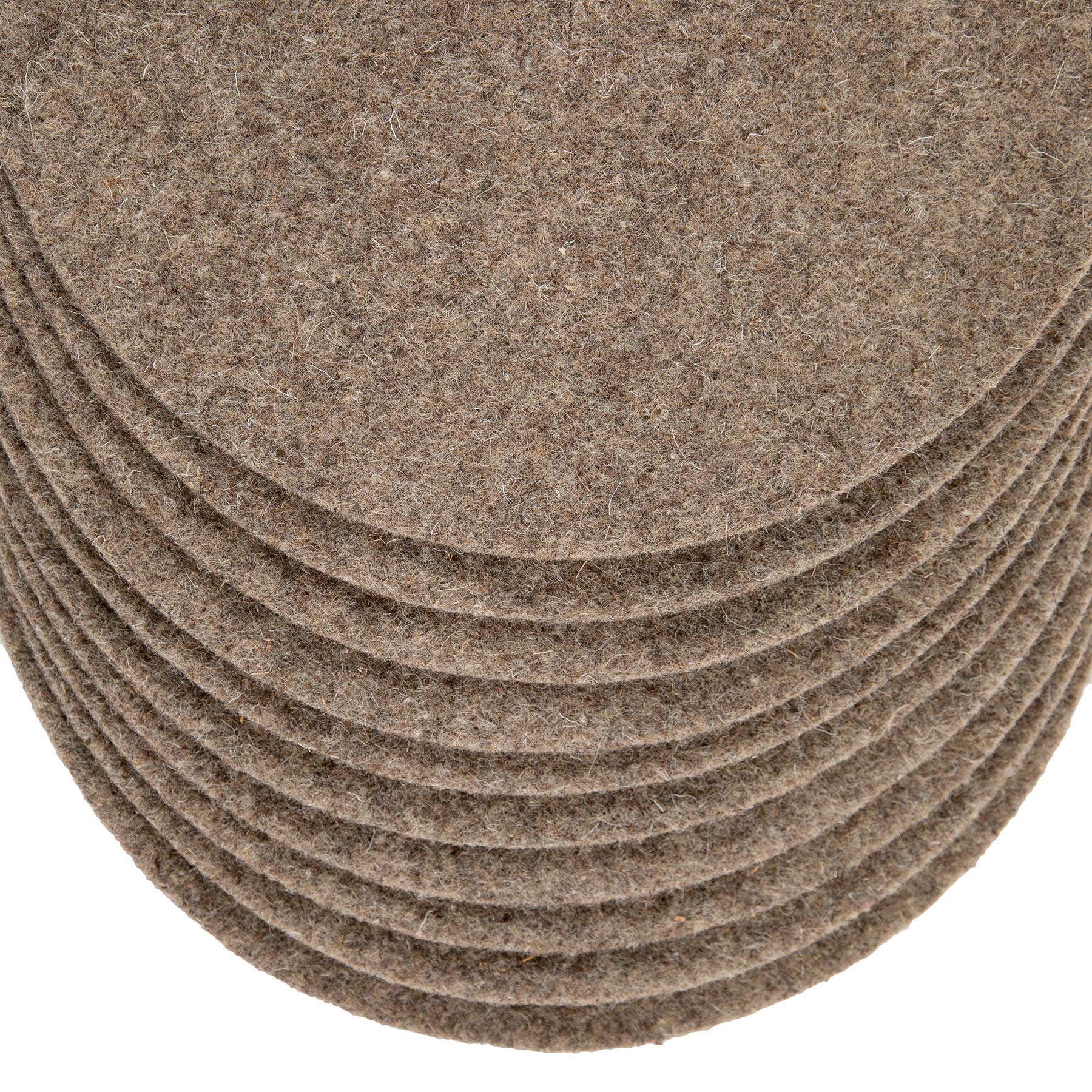 La cordeline Lot 10 Disques Paillage Laine Naturelle Ø 40 cm ACJN10LF-L10