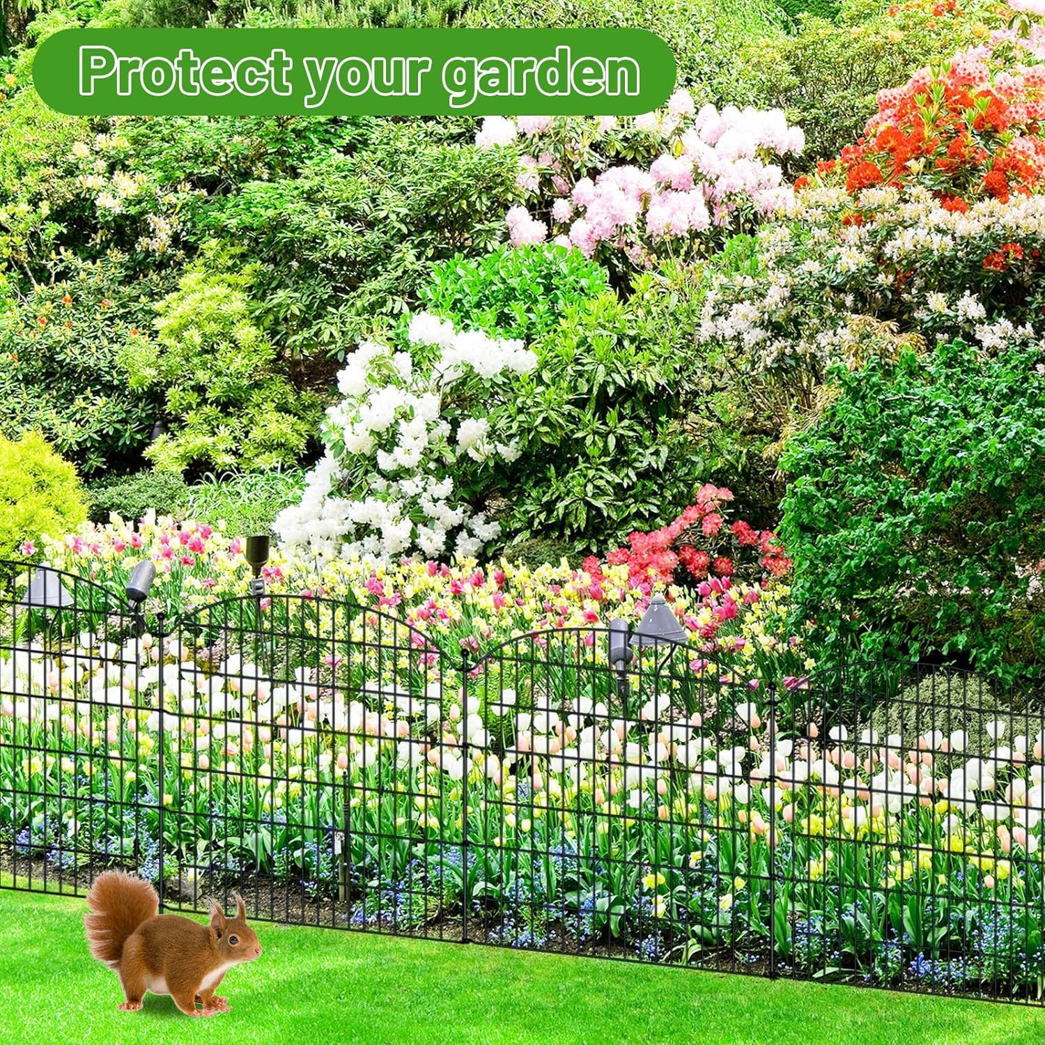 10X Recinzione per laghetto Recinzione da giardino ad arco superiore