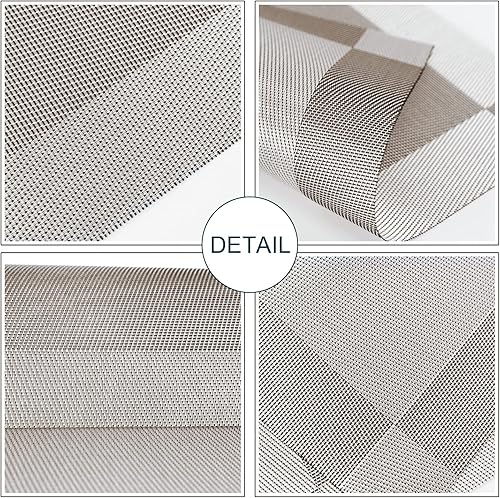 Miniatura 3 de Manteles individuales, manteles individuales para mesa de cocina, comedor, resistentes al calor, antideslizantes, lavables, de PVC, fáciles de