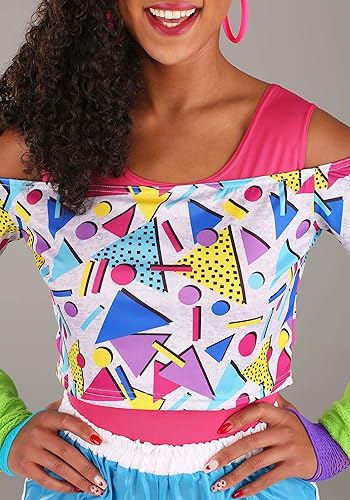 Miniatura 5 de Conjunto de disfraz de aeróbicos de entrenamiento retro de los años 80, leotardo, top corto, leggings, pantalones cortos, diadema, pulseras