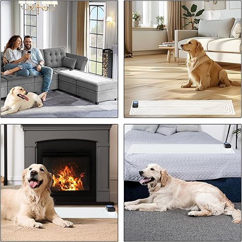 Miniatura 5 de scat Mat para gatos y perros – Tapete eléctrico de entrenamiento para mascotas con 3 modos, funciona con pilas, almohadilla de choque para mantener