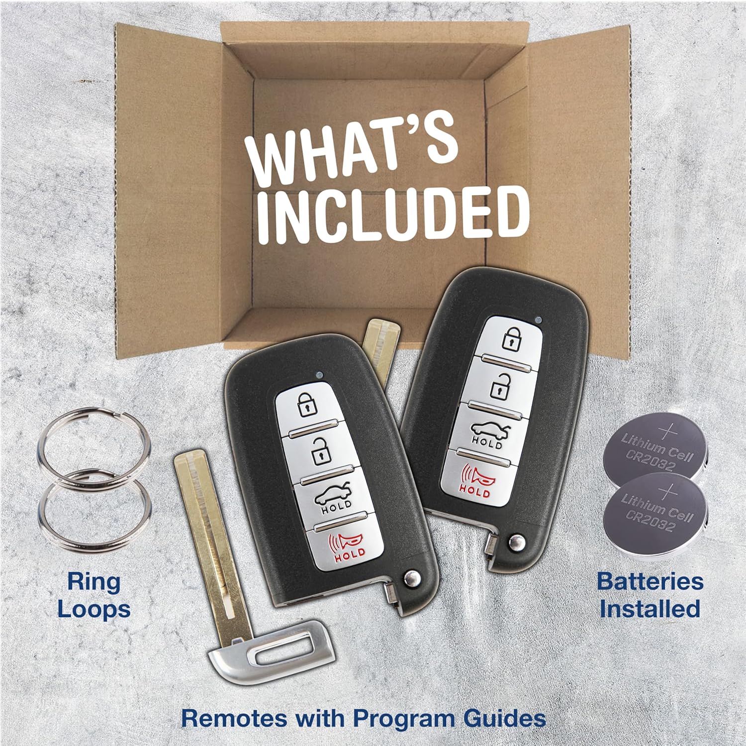 2X KeylessOption Key Fob Replacement for 2009 2010 2011 2012 2013 2014 2015 Hyundai Elantra Genesis Sonata Kia Optima Sorento Remote, 4-Button SY5HMFNA04, Locksmith Required