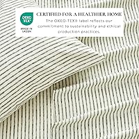 Vista 58 de 4-Piece Full Size Stripe Microfiber Sheet Set - Ultra-Soft, Brushed Bedding Sheets & Pillowcases - Wrinkle Free, Comfortable, All-Season Bed Sheets
