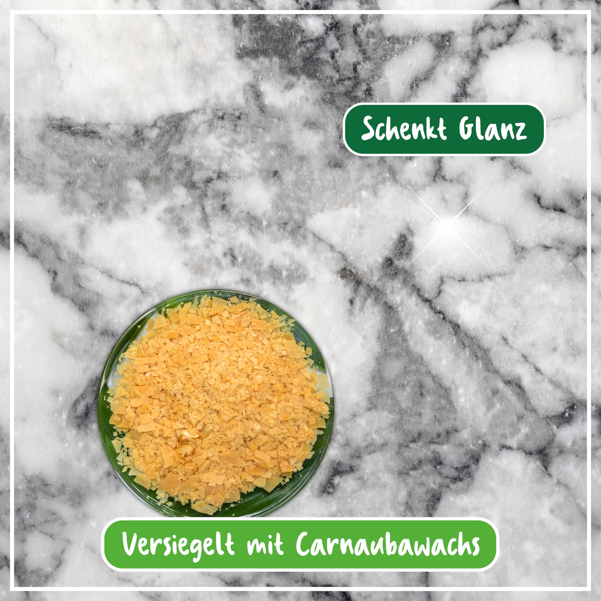 POLIBOY Marmor Granit Pflege - Imprägnierendes Pflegemittel für Naturstein - Glanzpolitur mit Schutzwirkung - 10x 500 ml - Made in Germany