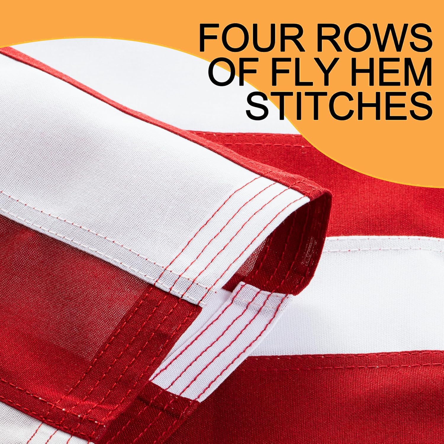 American Flag Pole Kit for House Outside - Black Metal Flagpole 6 FT with Tangle Free Design - 3x5 Embroidered US Flag, Holder Bracket, Ultra Durable Steel for Porch, Tree and More Residential - Image 5