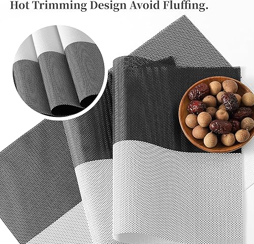 Miniatura 344 de Leetaltree - Manteles individuales, resistentes al calor, antideslizantes, para mesa de comedor, lavables, duraderos, tejido de PVC